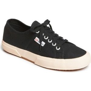 Black Canvas Superga 'Cotu' Sneaker